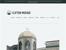 Tablet Screenshot of cliftonmosque.org